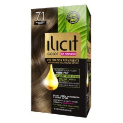 Tintura Ilicit Sin Amoníaco 7/1 Rubio Medio Ceniza