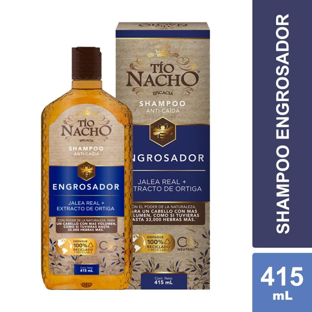 Shampoo Engrosador y Anticaída Tío Nacho 415ml Shampoo Engrosador y Anticaída Tío Nacho 415ml