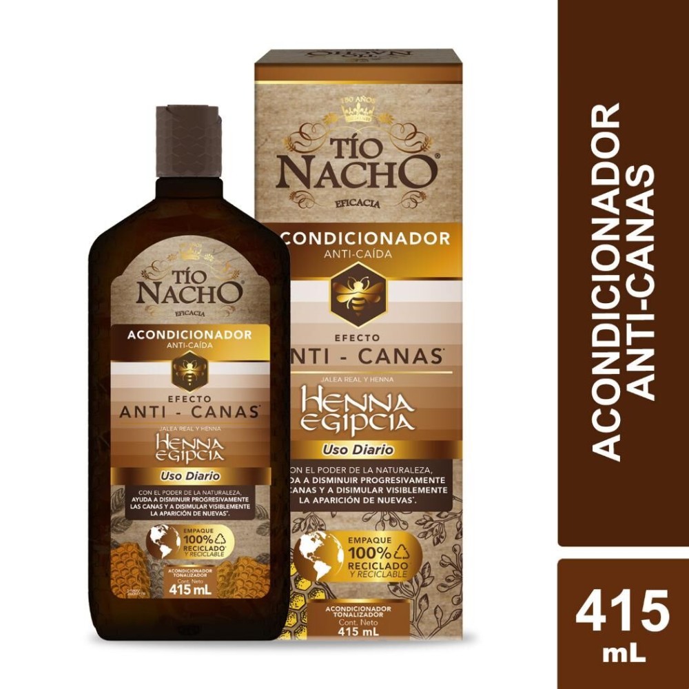 Tío Nacho Acondicionador Anti-Canas Henna 415ml Tío Nacho Acondicionador Anti-Canas Henna 415ml