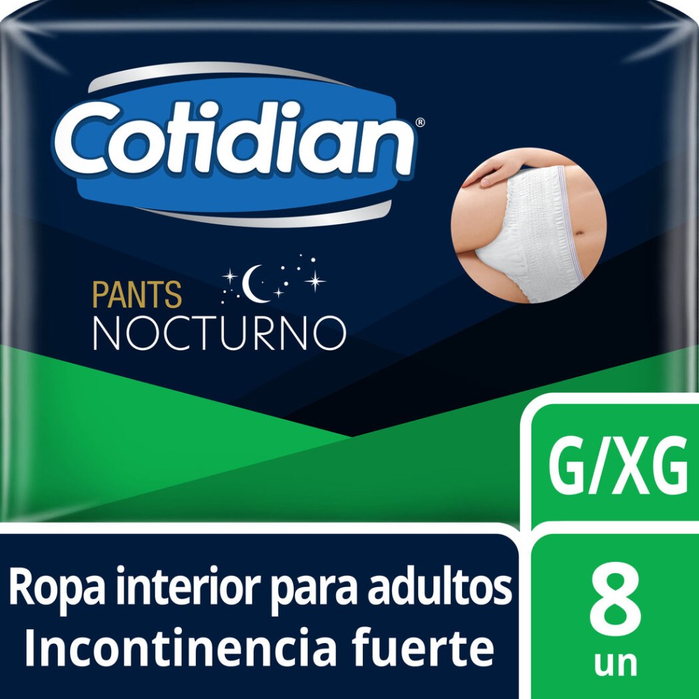Pants Cotidian Nocturno G/XG 8 Unidades