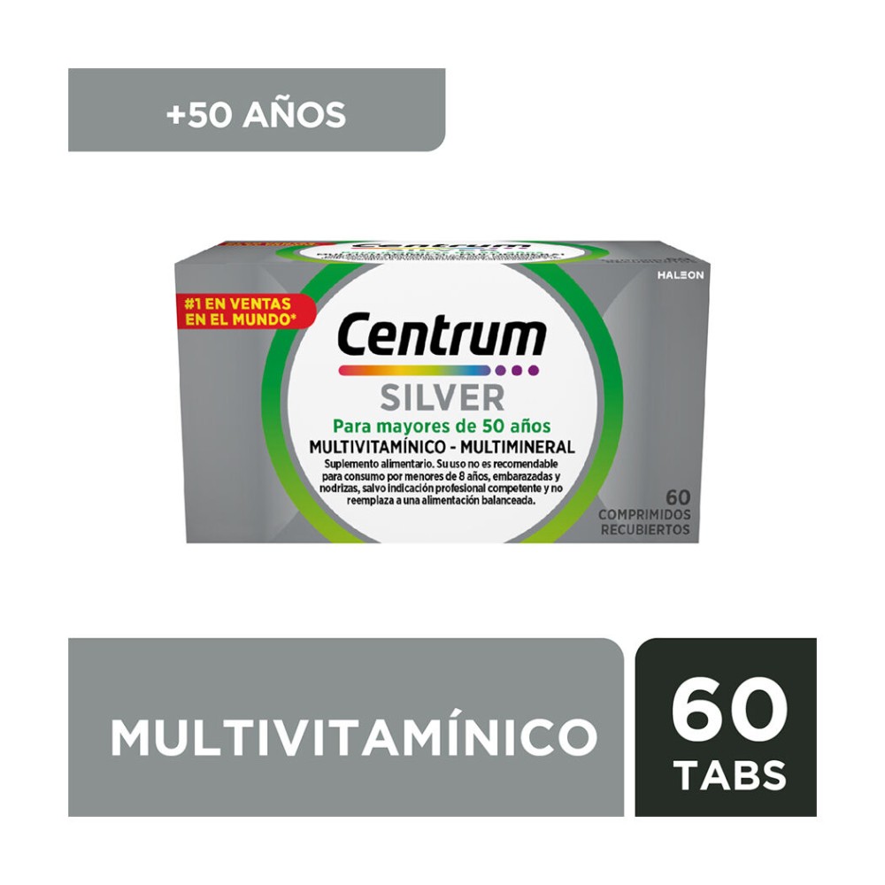 Centrum Silver Multivitamínico 60 Comprimidos