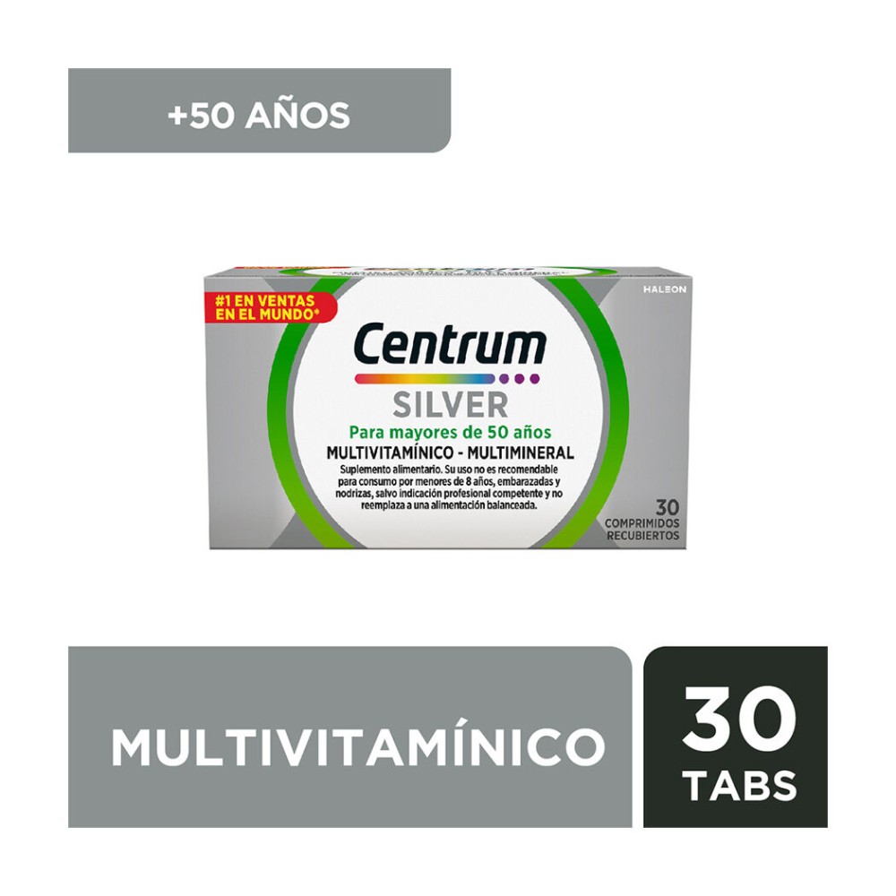 Centrum Silver Multivitamínico 30 Comprimidos