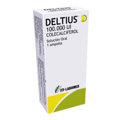 Deltius Vitamina D3 100.000UI Jarabe 1 Ampolla