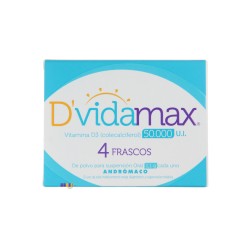 Dvida Max Vitamina D3 50.000UI Polvo Suspensión Oral 1.1g 4 Viales
