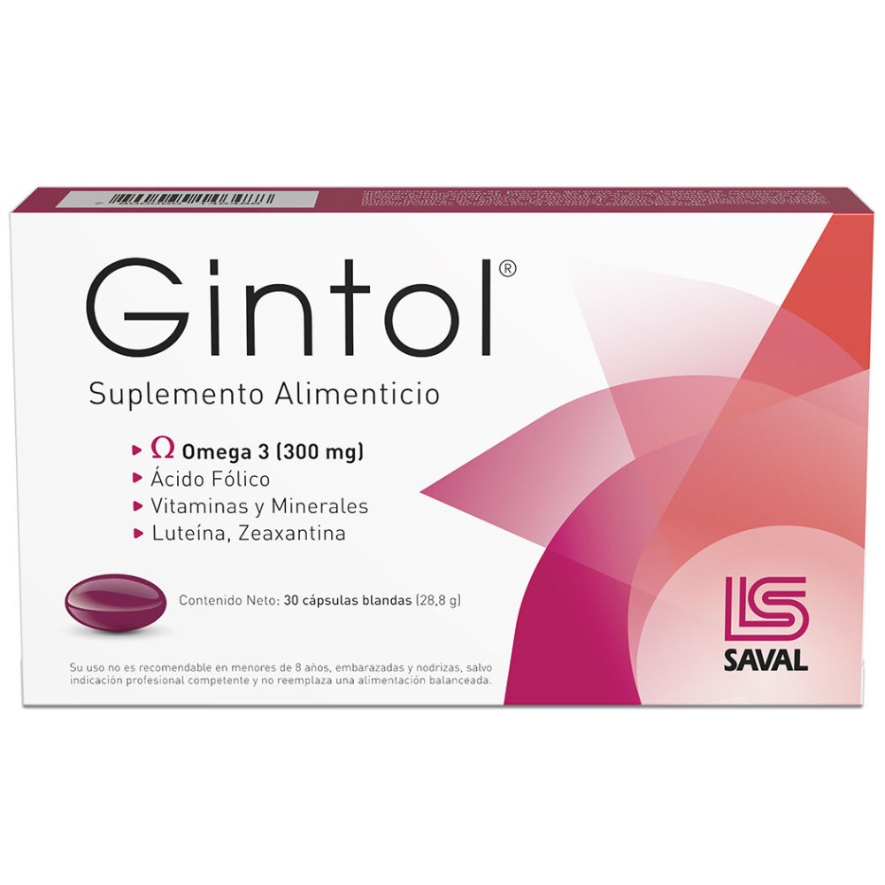 Gintol 30 Cápsulas