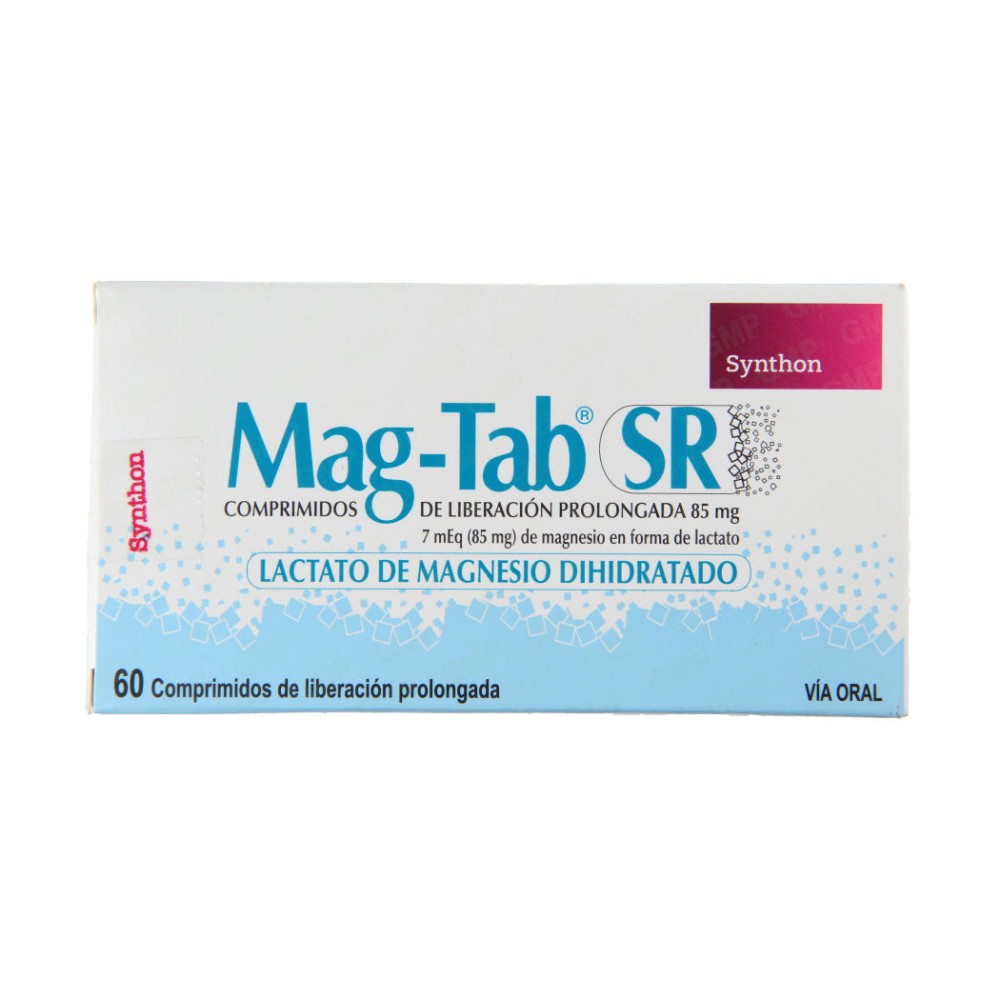 Mag-Tab Sr 85mg 60 Comprimidos Liberación Prolongada