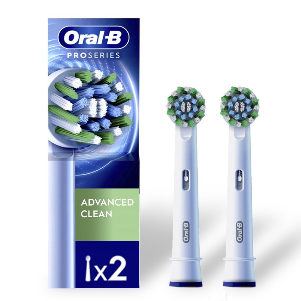 Cabezal de Repuesto Oral-B Advanced Clean Cepillo Eléctrico 2 Unidades Cabezal de Repuesto Oral-B Advanced Clean Cepillo Eléctrico 2 Unidades