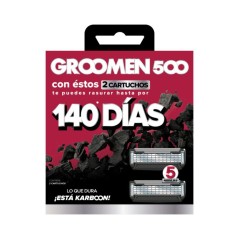 Repuesto Maquina Afeitar Groomen 500 x2 Repuestos
