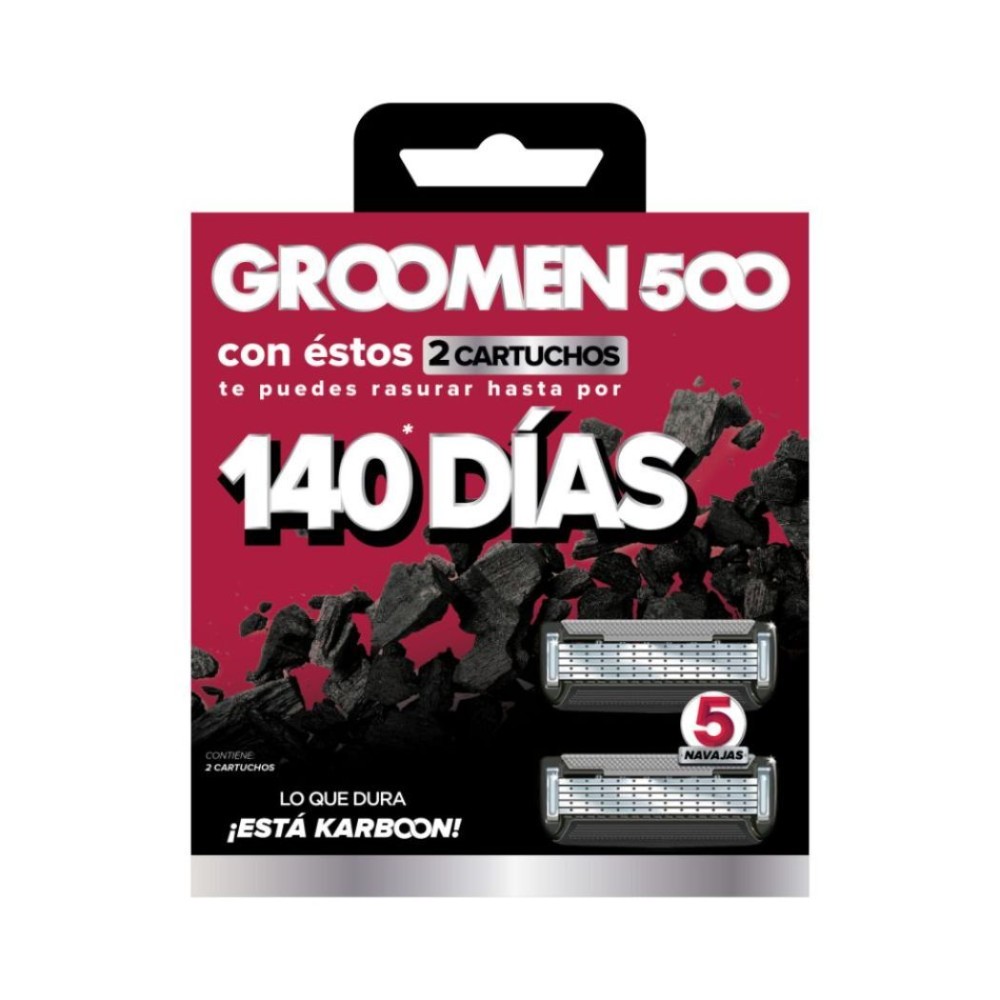 Repuesto Maquina Afeitar Groomen 500 x2 Repuestos