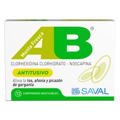 AB Antitusivo Noscapina / Clorhexidina 12 Comprimidos Masticables