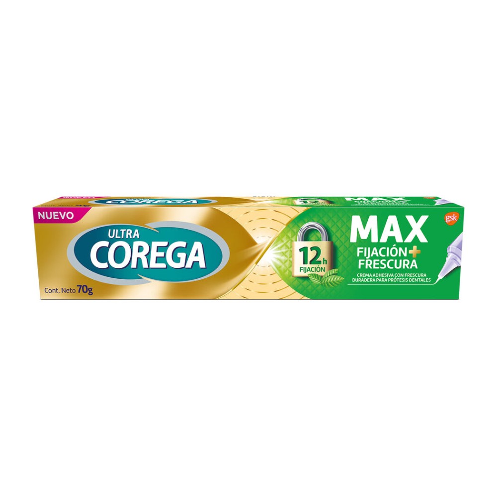Corega Ultra Máxima Fijación y Frescura 70g Corega Ultra Máxima Fijación y Frescura 70g