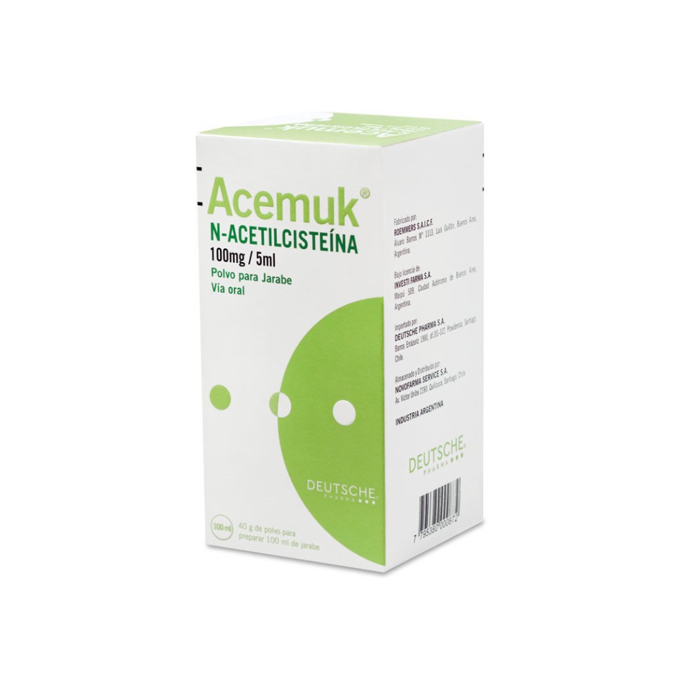 Acemuk N-Acetilcisteí­na 100mg/5ml Jarabe 100ml
