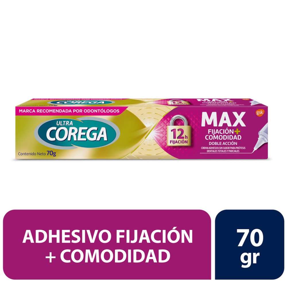 Corega Máxima Fijación y Comodidad 70g Corega Máxima Fijación y Comodidad 70g