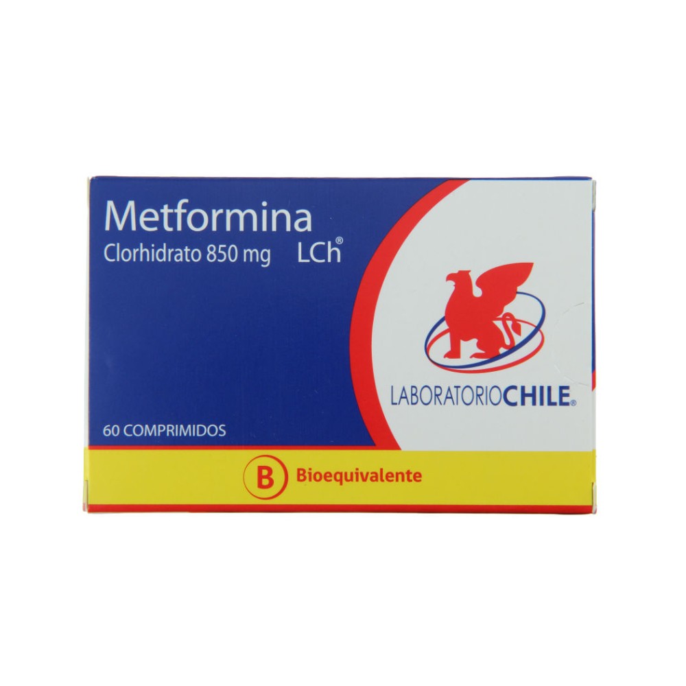 Metformina (B) 850mg 60 Comprimidos