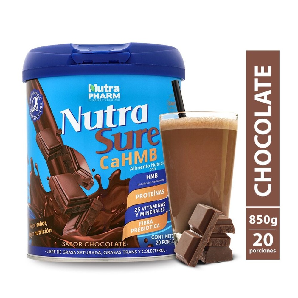 Alimento en Polvo Nutrasure Sabor Chocolate 850g Alimento en Polvo Nutrasure Sabor Chocolate 850g