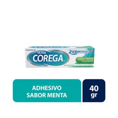 Corega Ultra Crema Adhesiva Sabor Menta 40g