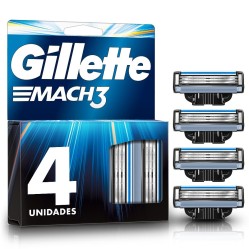 Gillette Mach3 Repuestos de Afeitar 4 Unidades