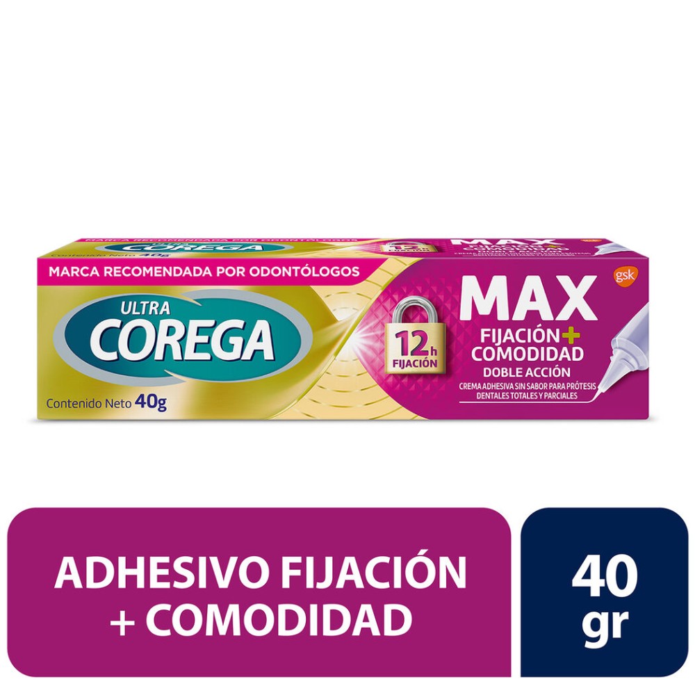 Corega Máxima Fijación y Comodidad 40g