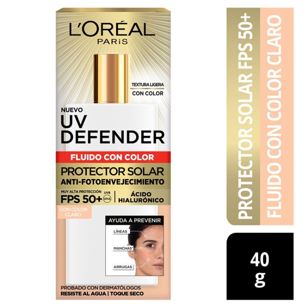 UV Defender FPS50 Anti-Fotoenvejecimiento L'Oreal 40ml