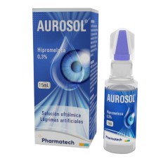 Aurosol Lágrimas Artificiales 0.3% Hipromelosa Solución Oftálmica 15ml