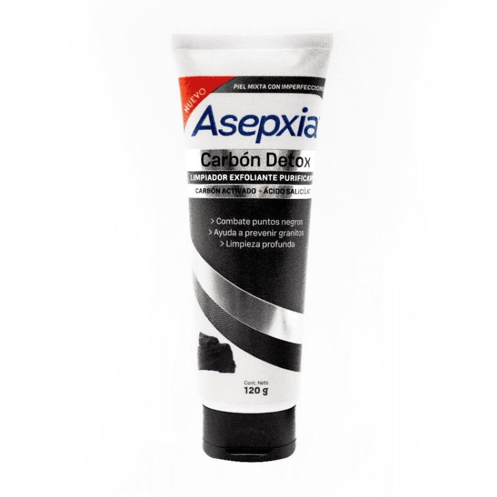Limpiador Exfoliante Carbón Asepxia 120g