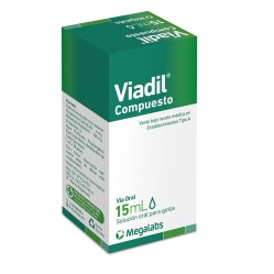 Viadil Compuesto Metamizol Magnésico / Pargeverina Oral Gotas 15ml