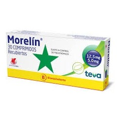 Morelín Amitriptilina / Clordiazepóxido 30 Comprimidos Recubiertos