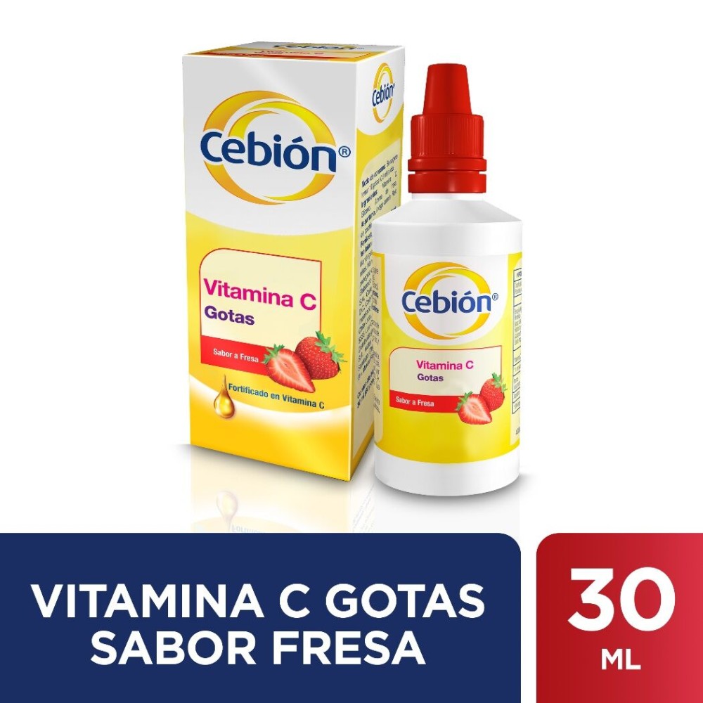 Cebión Gotas Vitamina C Sabor a Fresa 30ml