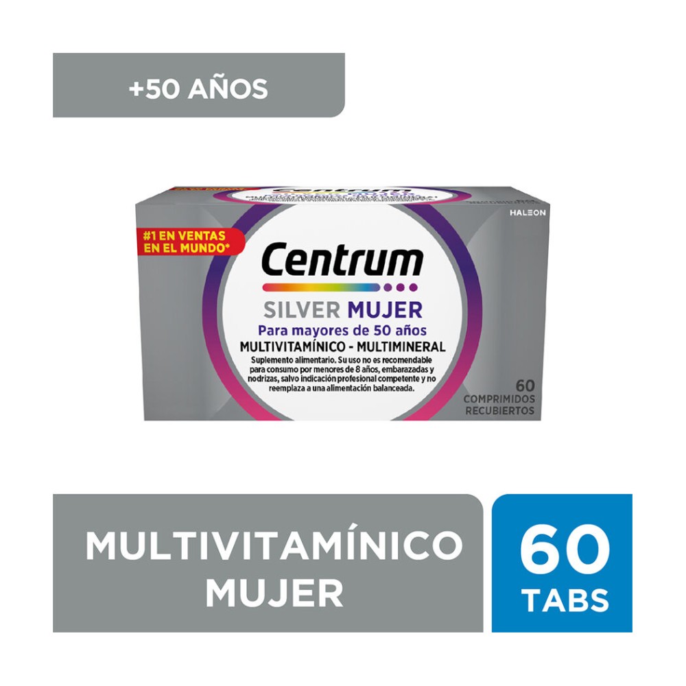 Centrum Silver Mujer Multivitamínico 60 Comprimidos Recubiertos