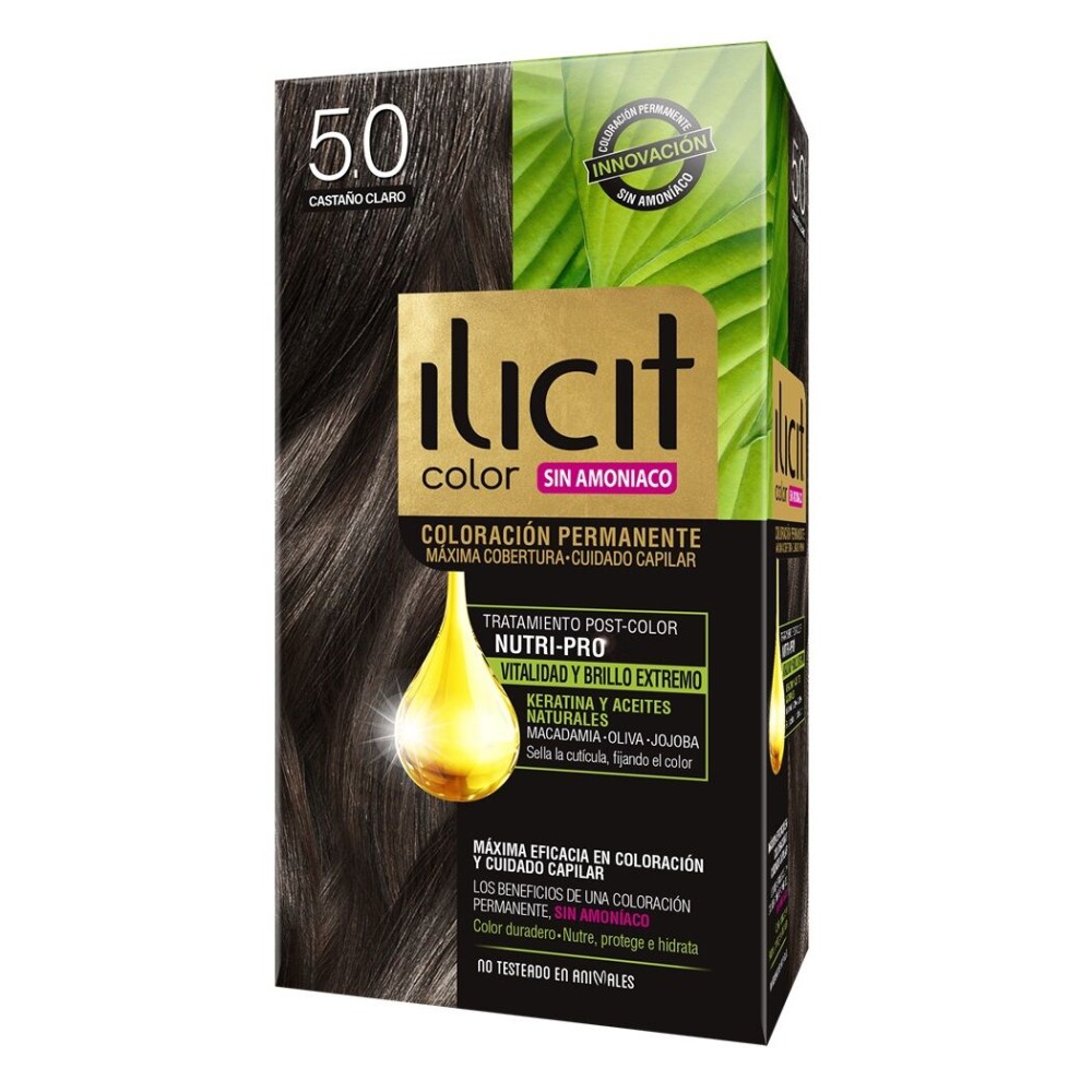 Tintura Ilicit Sin Amoníaco 5/0 Castaño Claro