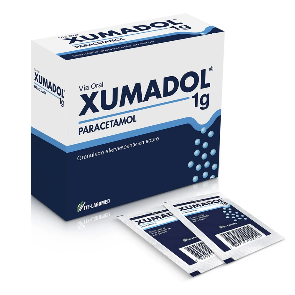 Xumadol Paracetamol 20 Sobres Efervescentes