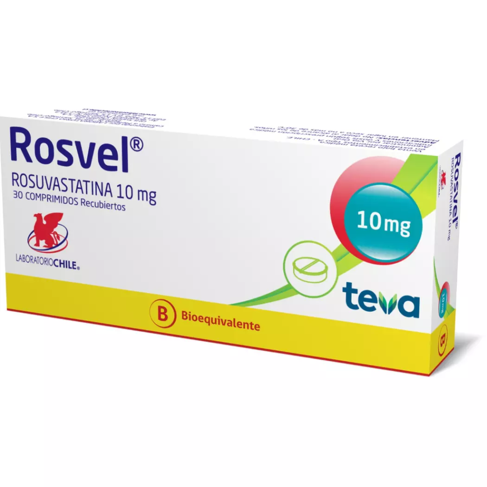 Rosvel (B) Rosuvastatina 10mg 30 Comprimidos Recubiertos