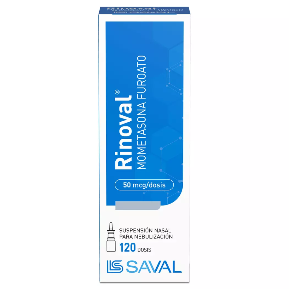 Rinoval Mometasona 50mcg Nebulización Nasal 120 Dosis