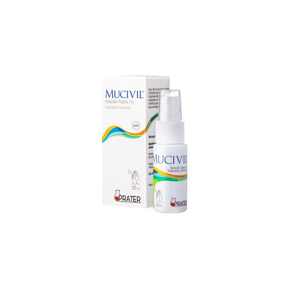Mucivil 1% Solución Tópica 20ml Infecciones Fúngicas
