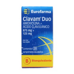 Clavam Duo (B) 875mg/125mg 20Com. Rec.