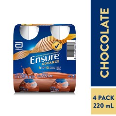 Ensure Advance Chocolate 220ml 4 Unidades
