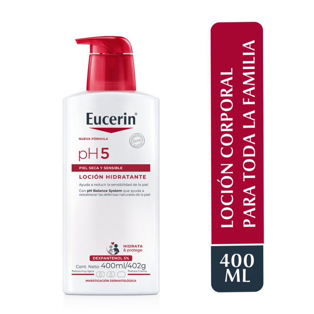 Eucerin Loción Corporal para niños y adultos pH5 400ml - Piel Sensible Eucerin Loción Corporal para niños y adultos pH5 400ml - Piel Sensible