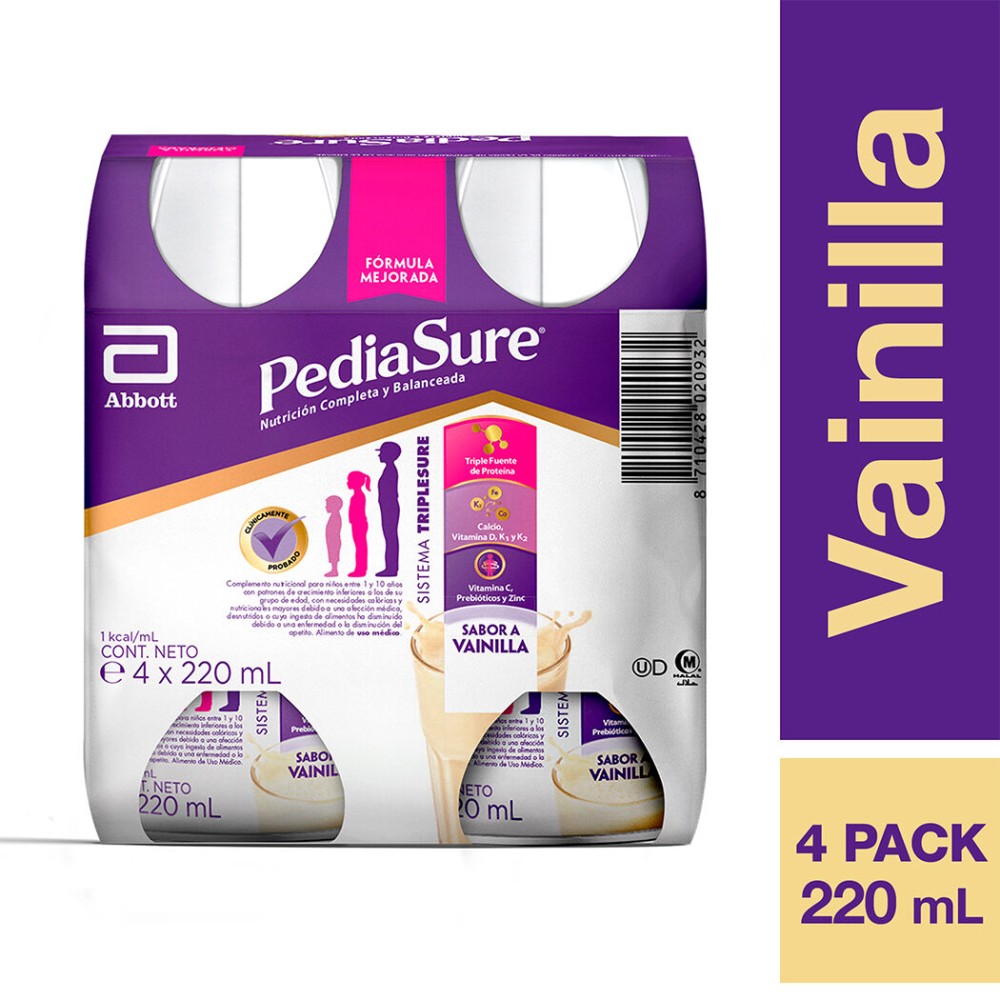 Pediasure Vainilla 220ml 4Pack Pediasure Vainilla 220ml 4Pack