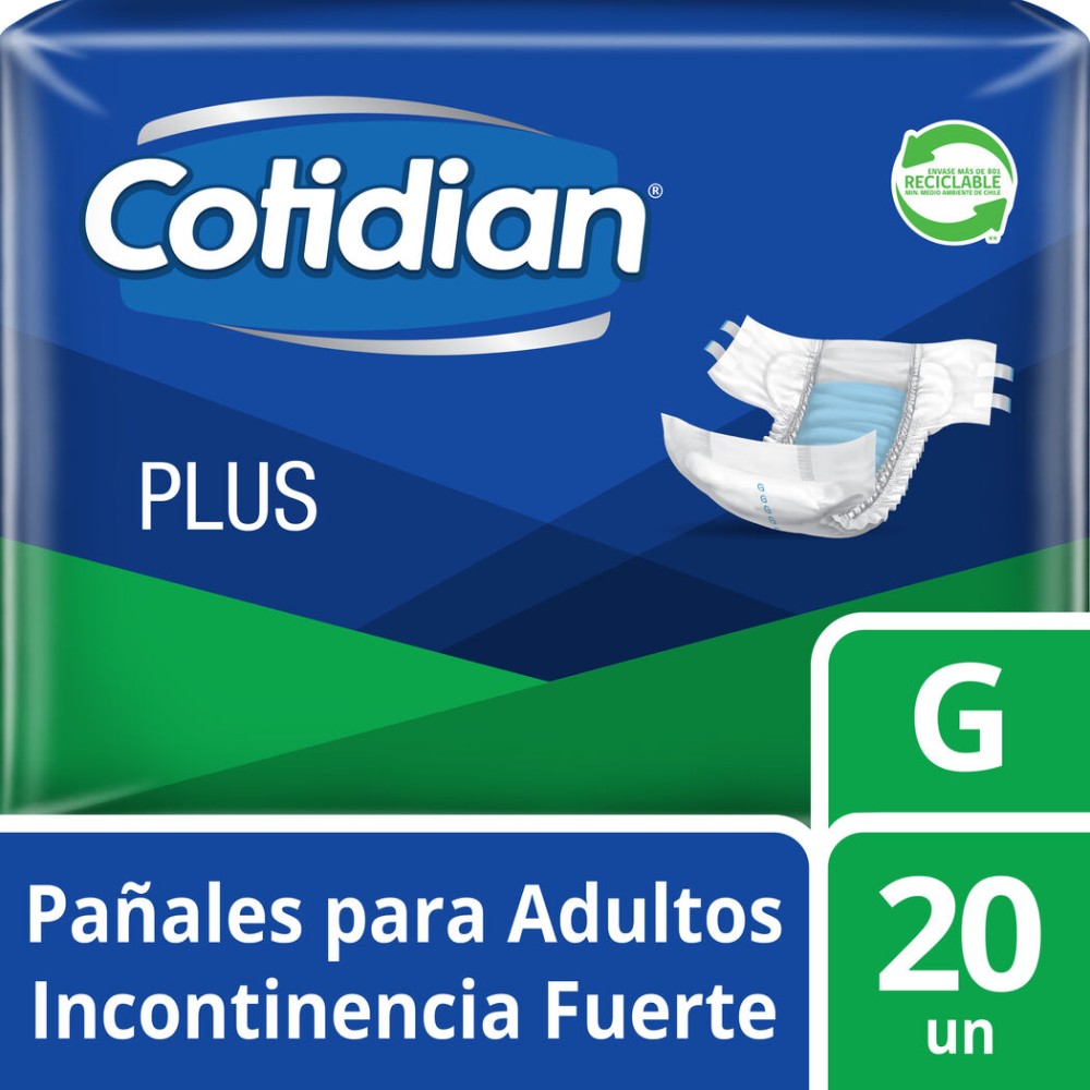 Pañal Adulto Cotidian Plus Lisa G 20 Unidades