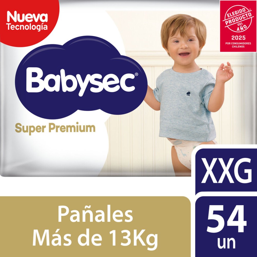 Pañales Babysec Super Premium Confort Care Talla XXG 54 Unidades