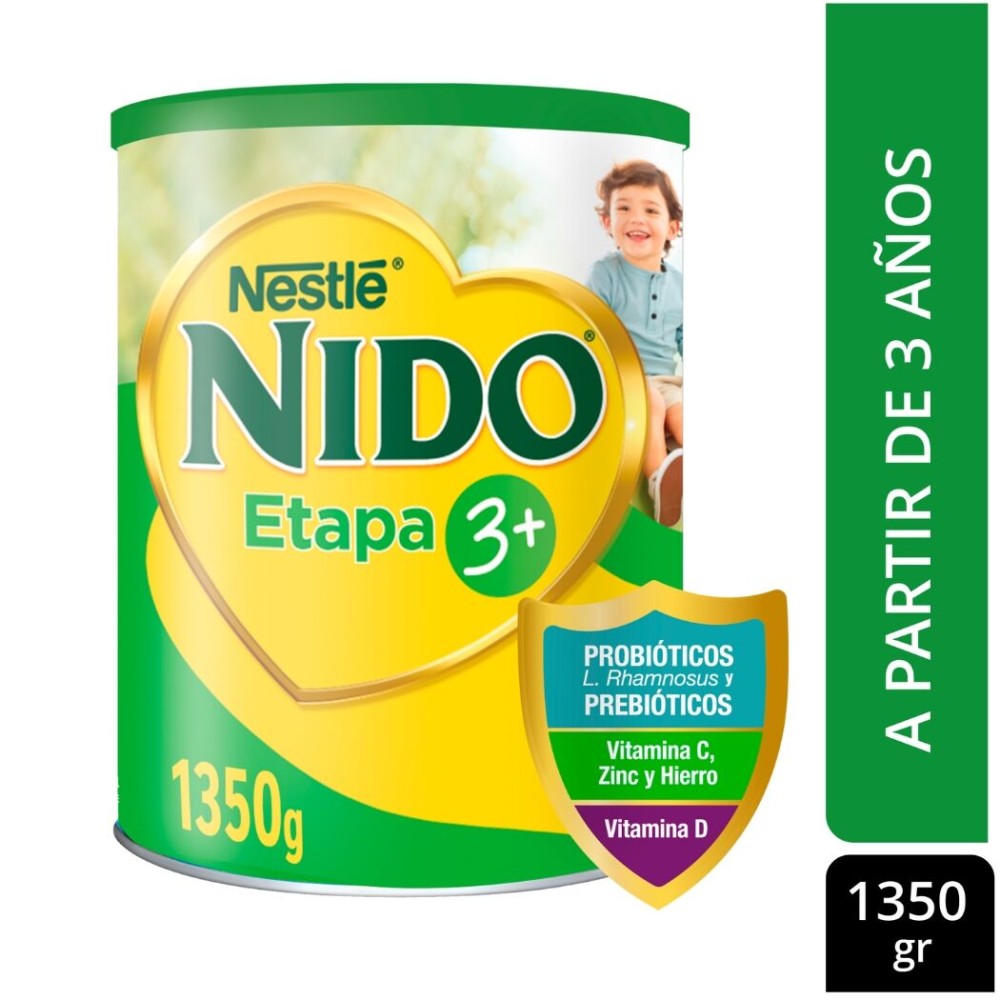 Leche en Polvo Nido Etapa 3+ Semidescremada 1350g