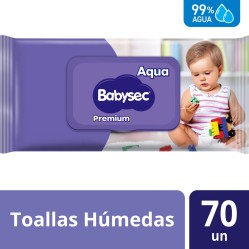 Toallitas Húmedas Babysec Premium 70 Unidades