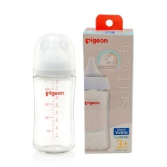 Mamadera SofTouch Boca Ancha (Vidrio) Resistente al Calor