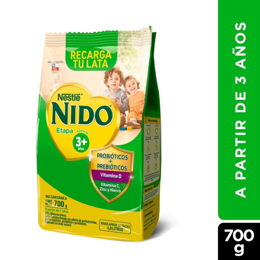 Leche en Polvo Nido Etapa 3+ 700g
