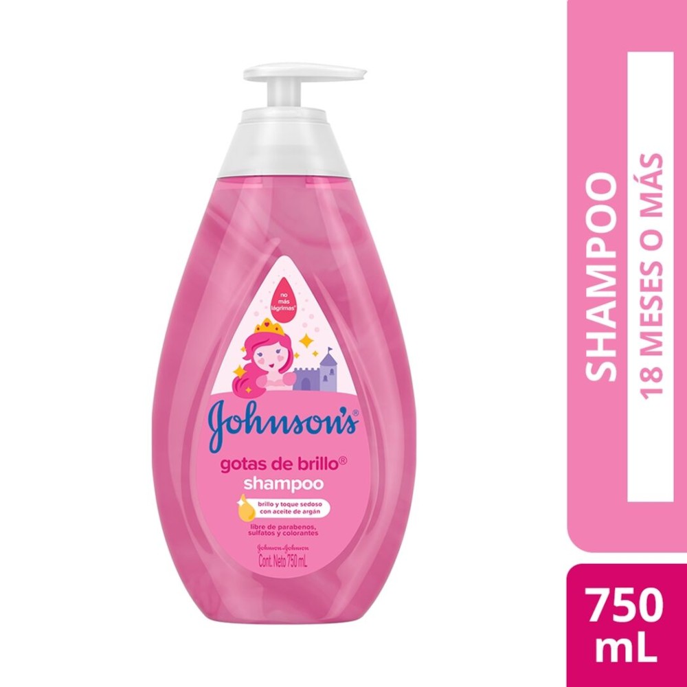 Shampoo Para Niños Johnson's® Gotas de Brillo 750ml