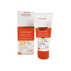 Protector Solar Fluid Color Para Rostro y Cuello FPS50 60ml