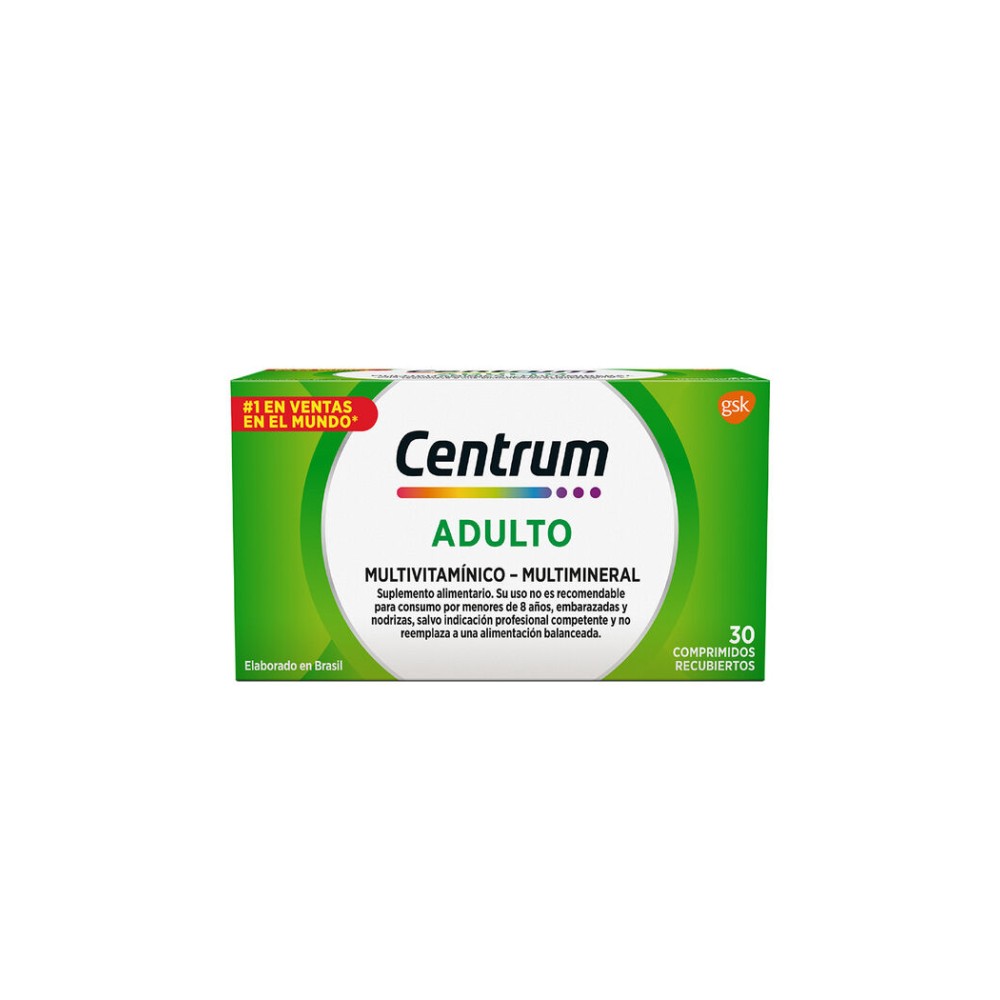 Centrum Adultos Multivitamínico Frasco 30 Comprimidos