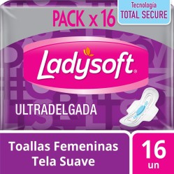 Toalla Higiénica Ladysoft Ultra Delgada 16 Unidades
