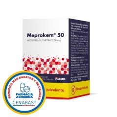 Meprokem (B) Metoprolol 50mg 30 Comprimidos Prolongados - Cenabast