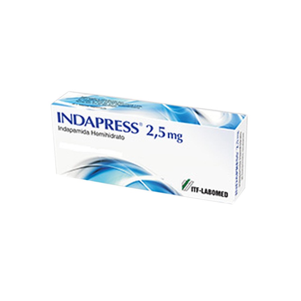 Indapress Indapamida 2.5mg 60 Comprimidos Recubiertos